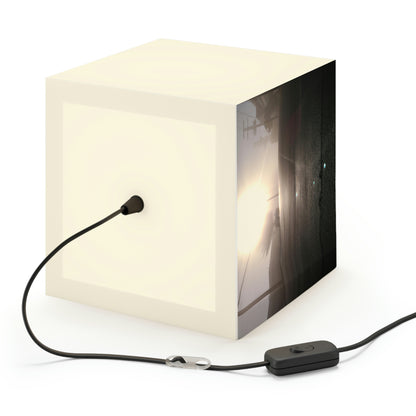 "A Gleaming Dawn in a Misty City". - The Alien Light Cube Lamp