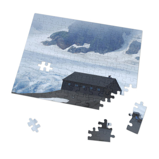 "Frozen Fears: A Haunted Glacier House" - The Alien Jigsaw Puzzle