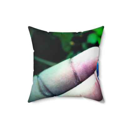 "The Lost Enchantment of the Missing Gem" - The Alien Square Pillow