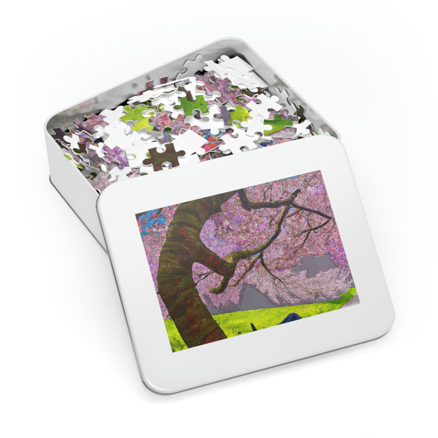 "A Moment of Calm Beneath the Cherry Blossoms" - The Alien Jigsaw Puzzle