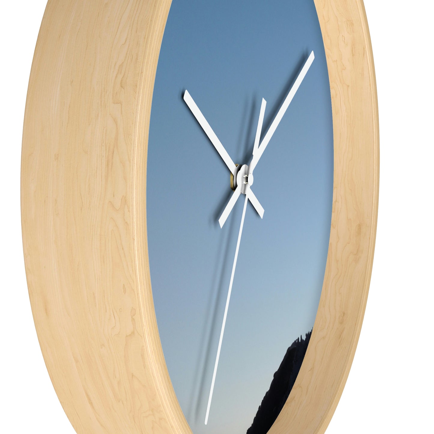 The Crescent Moon in Winter's Shadow - The Alien Wall Clock