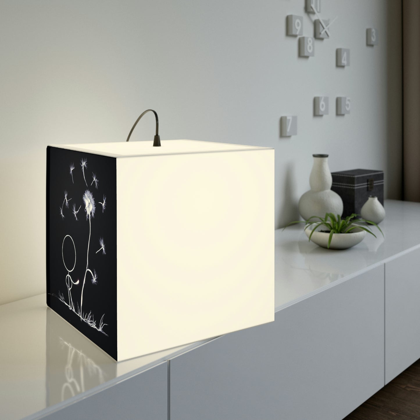 "A Dandelion Flicker in the Midnight Breeze" - The Alien Light Cube Lamp