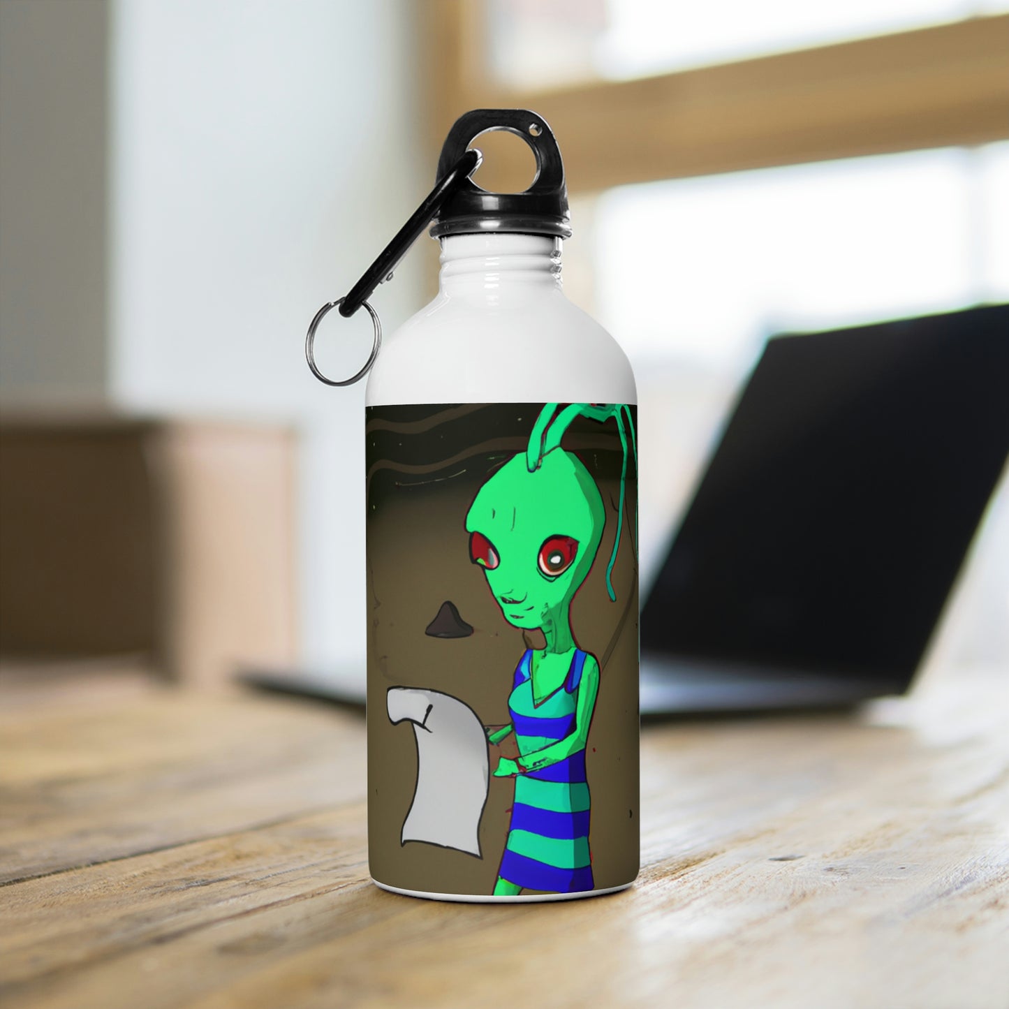 Lost in Space: The Alien's Adventure Without a Map - The Alien Stainless Steel Water Bottle