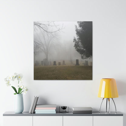 "Perdido en la niebla: un cementerio olvidado" - The Alien Canva