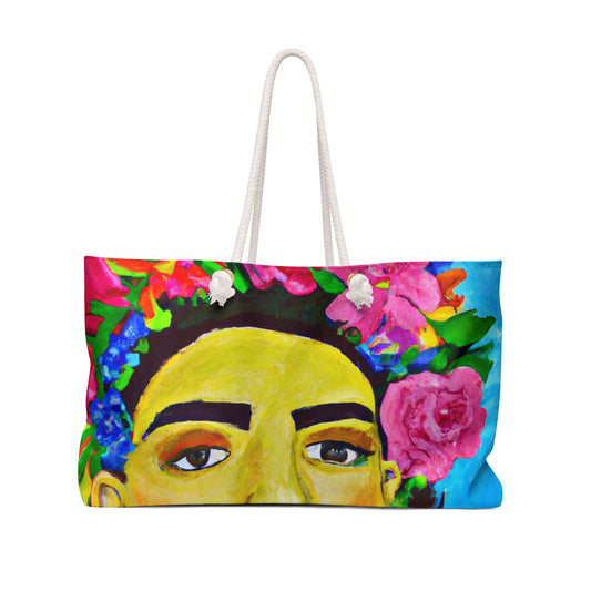 „Heftig und frei: Eine von Frida Kahlo inspirierte Hommage an mexikanische Frauen“ – Die Alien Weekender Bag