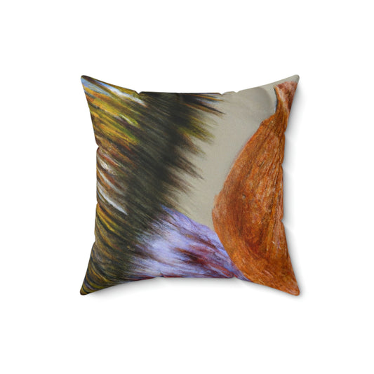 "Autumn Picnic in the Forest" - The Alien Square Pillow