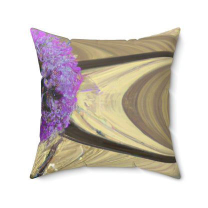 "A Blooming Miracle: Beauty in Chaos" - The Alien Square Pillow