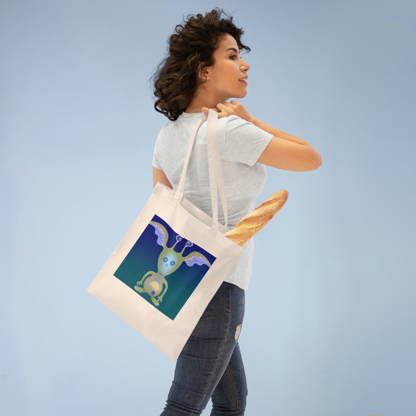 "Creating an Intergalactic Companion: Designing an Alien Pet for Kids" - The Alien Tote Bag