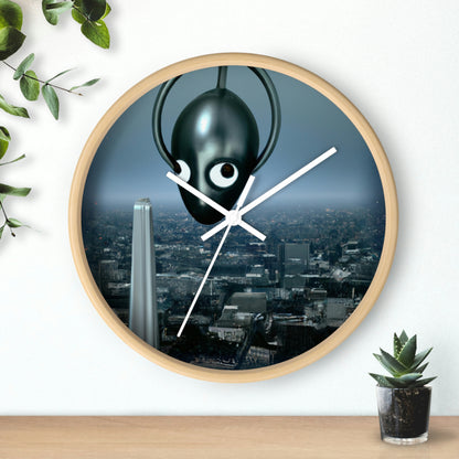 "Una chispa distante: la búsqueda de un santuario extraterrestre en la ciudad". - El reloj de pared alienígena