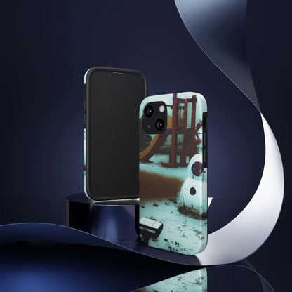 "Melancholy Snowman in a Silent Playground" - The Alien Tough Phone Cases