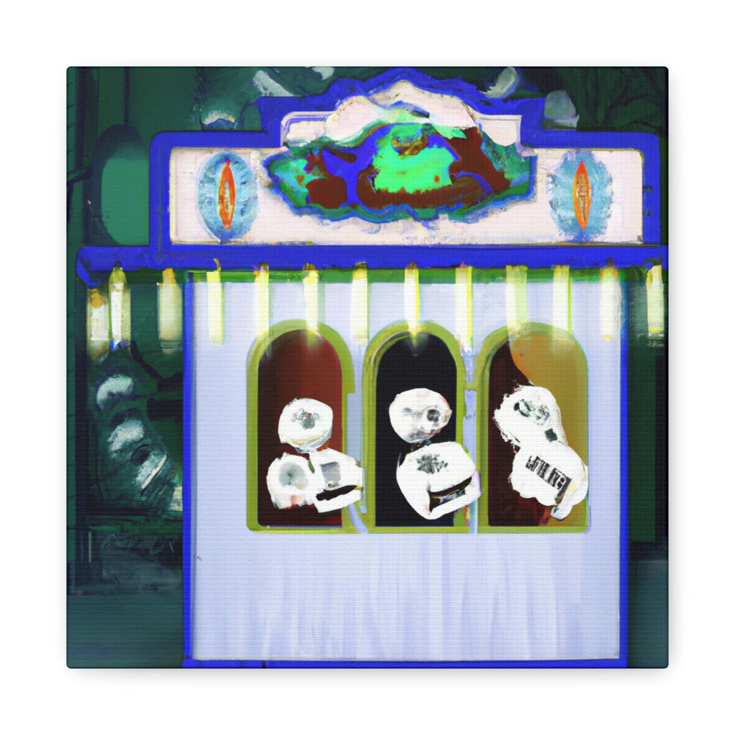 "Carnival Cravings: The Hungry Ghost Showdown" - The Alien Canva