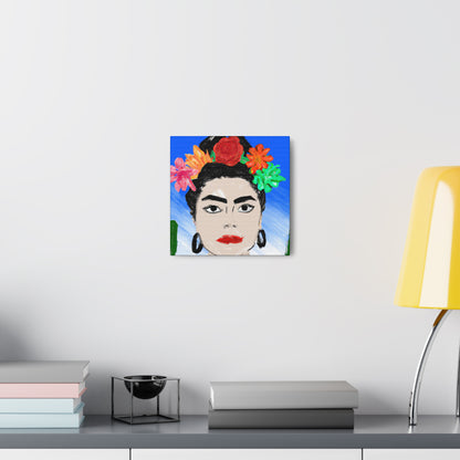 "Fiery Frida: Painting a Mexican Icon with Colorful Culture" - The Alien Canva