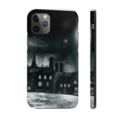 "Nocturno luminoso: una ciudad iluminada por la luz de la luna" - The Alien Tough Phone Cases