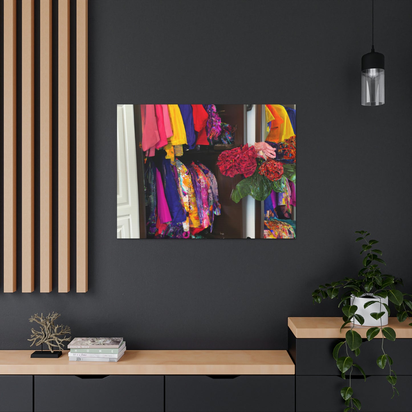 "The Boldest Hues in My Wardrobe" - Canvas