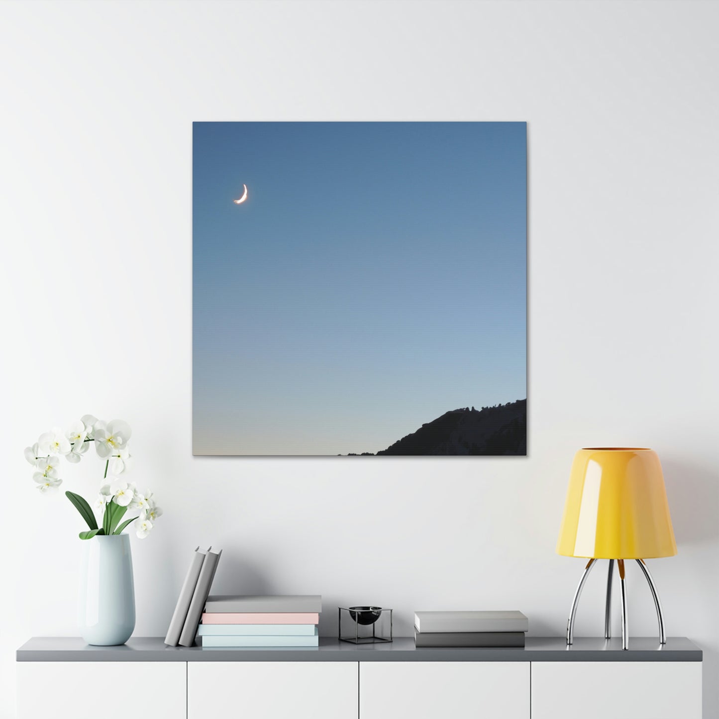 The Crescent Moon in Winter's Shadow - The Alien Canva