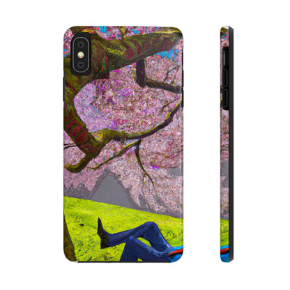 "A Moment of Calm Beneath the Cherry Blossoms" - The Alien Tough Phone Cases