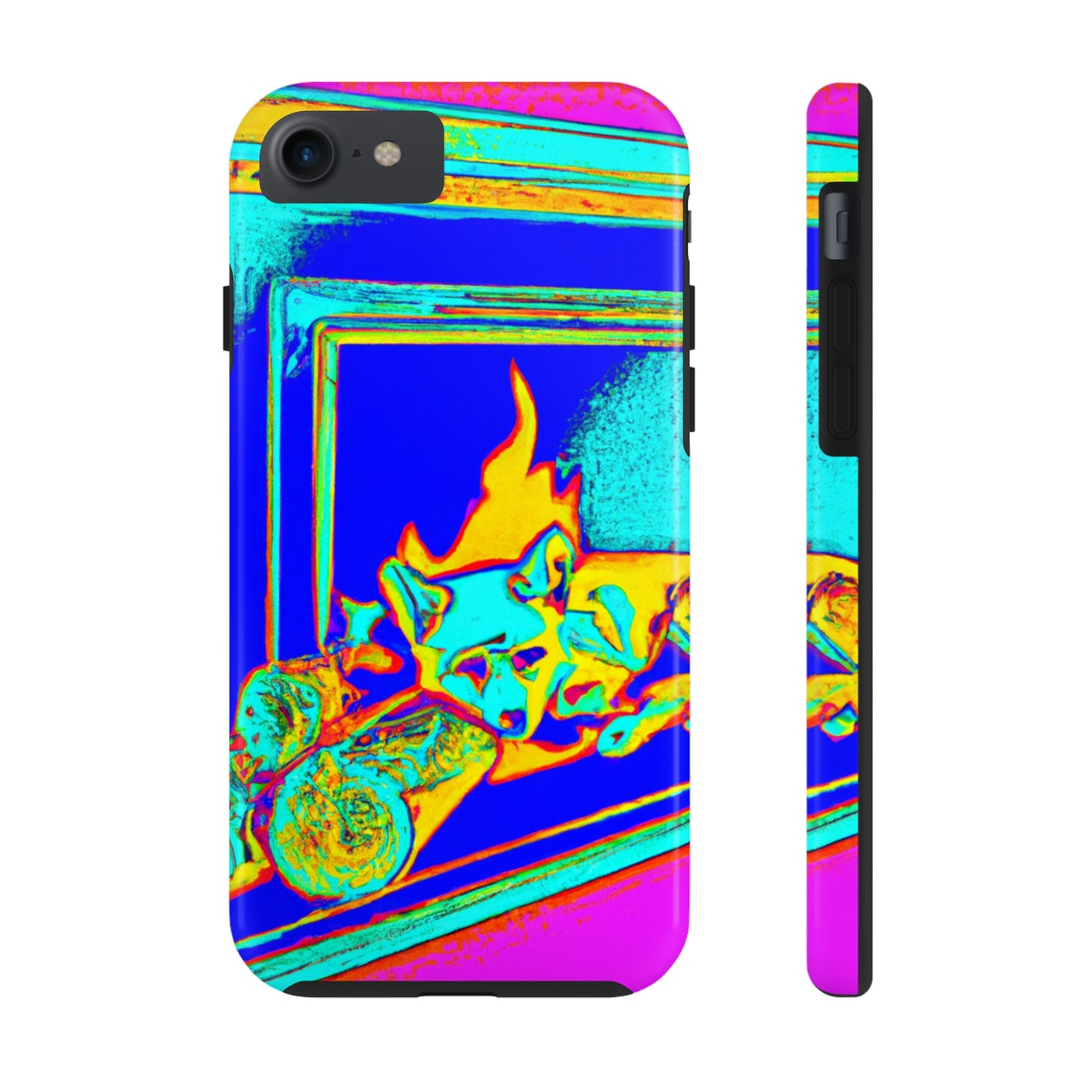 "Fuchs im Feuerschein". - Die Alien Tough Phone Cases