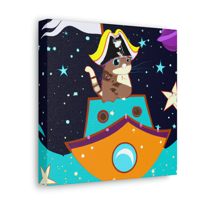 The Intergalactic Feline Pirate - The Alien Canva