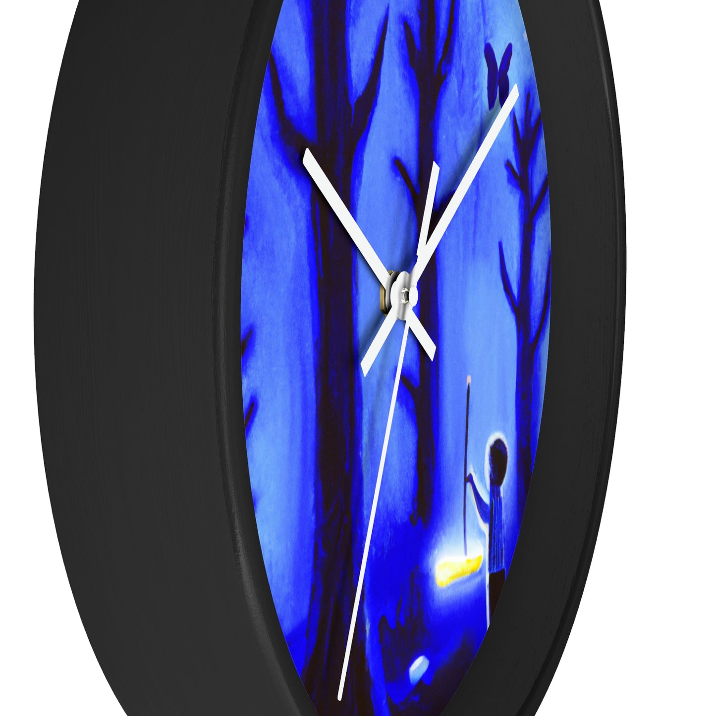 "A Journey Through the Moonlit Forest" - The Alien Wall Clock