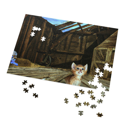 "Kitten in the Barn: A Lost Tale of Love and Courage" - The Alien Jigsaw Puzzle