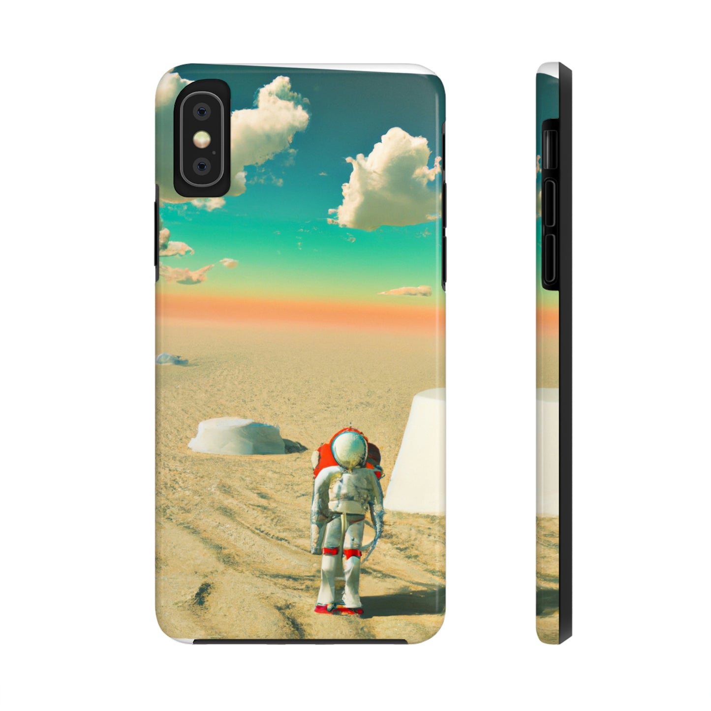 "Un astronauta extraviado: solo en un planeta abandonado" - The Alien Tough Phone Cases