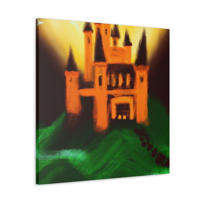 "Mysterious Castle Painting" - The Alien Canva