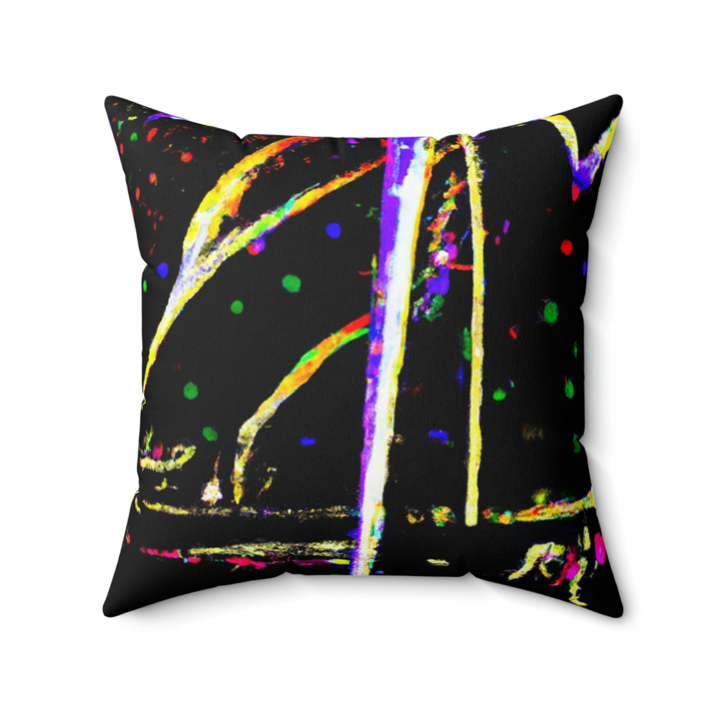 "A Nighttime Spectacle of Wonder" - The Alien Square Pillow