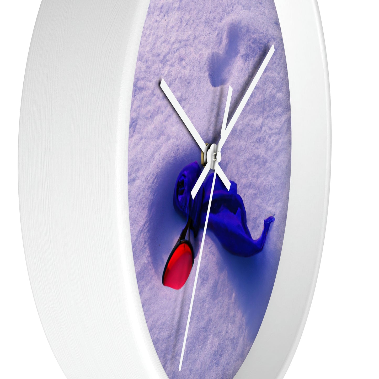 "Buried in the Snow: A Vivid Memory" - The Alien Wall Clock