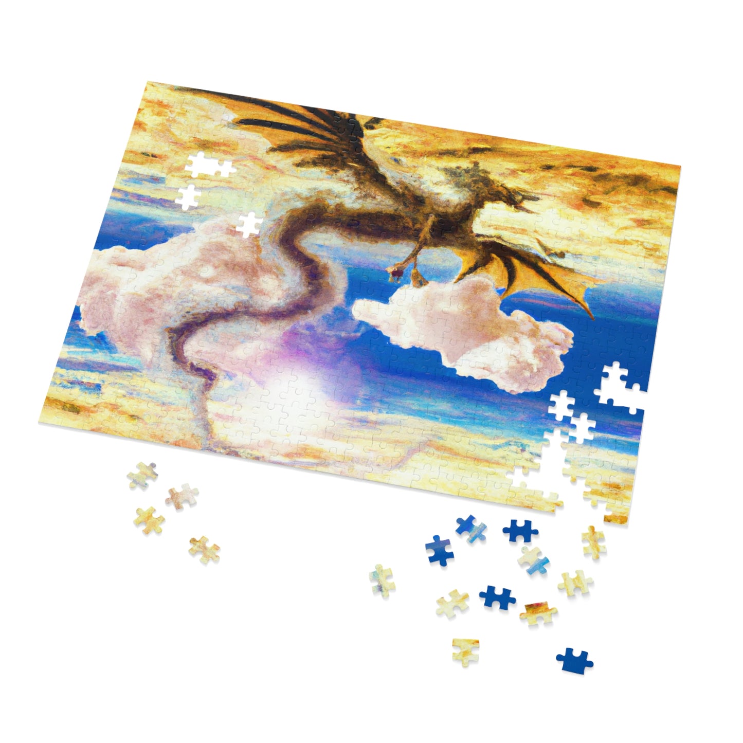 "A Heavenly Blaze with a Mystic Dragon" - The Alien Jigsaw Puzzle