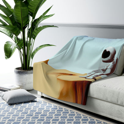 "Alone in an Unknown Galaxy" - The Alien Sherpa Fleece Blanket