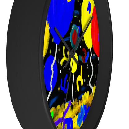 "A Starry Night Rainbow" - El reloj de pared alienígena