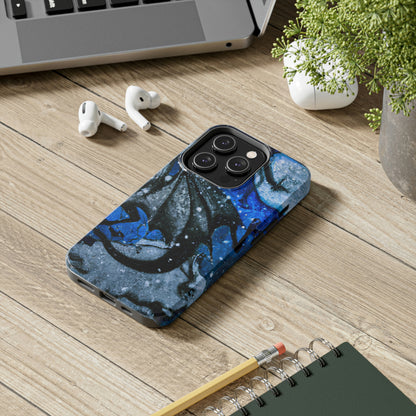 "Frosted Moonlight Dragon" - Die Alien Tough Phone Cases