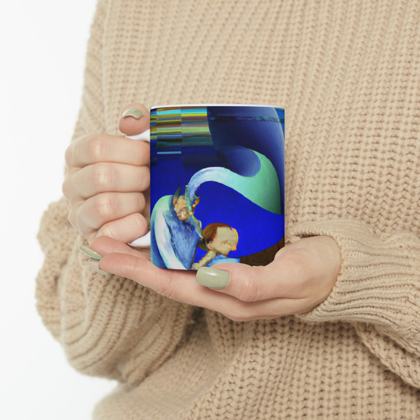 "Drifting: A Father and Son's Voyage Through Life" - The Alien Ceramic Mug 11 oz