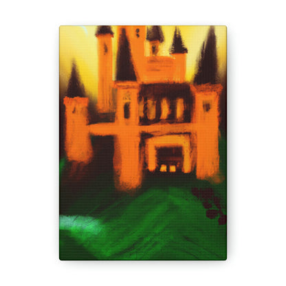 "Mysterious Castle Painting" - The Alien Canva