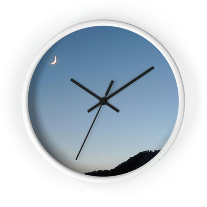 The Crescent Moon in Winter's Shadow - The Alien Wall Clock