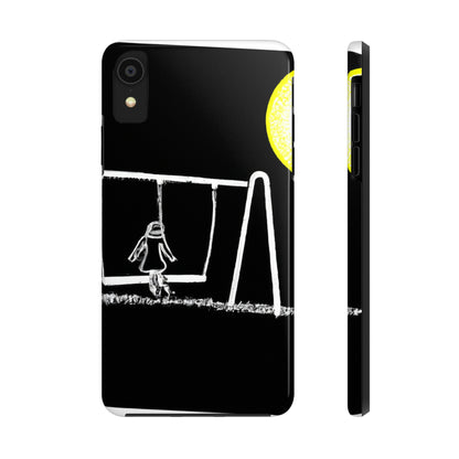 „The Moonlit Swing: A Dream-Like Moment in a Meadow“ – The Alien Tough Phone Cases