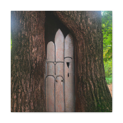 "The Mysterious Tree Door" - The Alien Canva