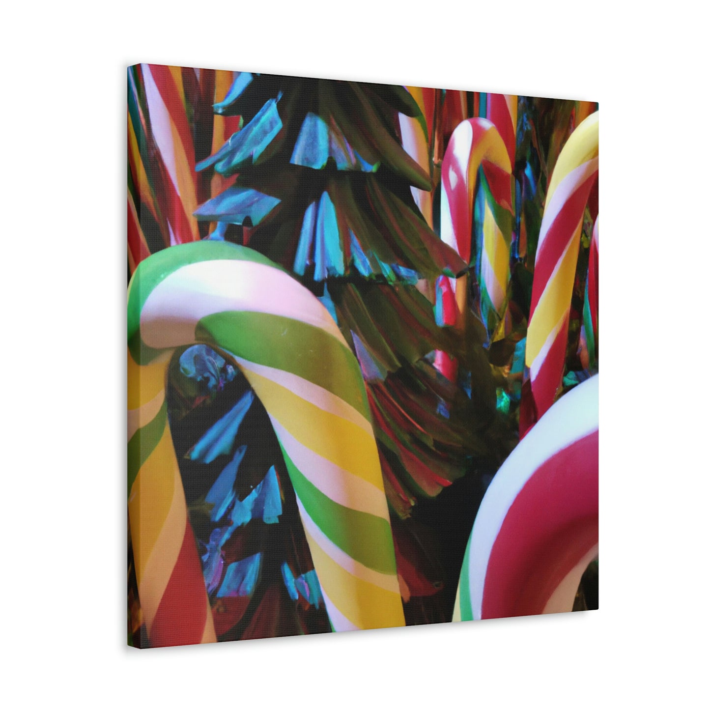 "Candy Cane Wonderland" - Die Alien-Canva