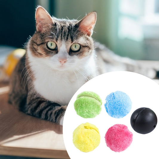 Magic Roller Ball Aktivierung Automatische Ball Hund Katze Interaktive Lustige Kauen Plüsch Elektrische Roll Ball Haustier Hund Katze Spielzeug