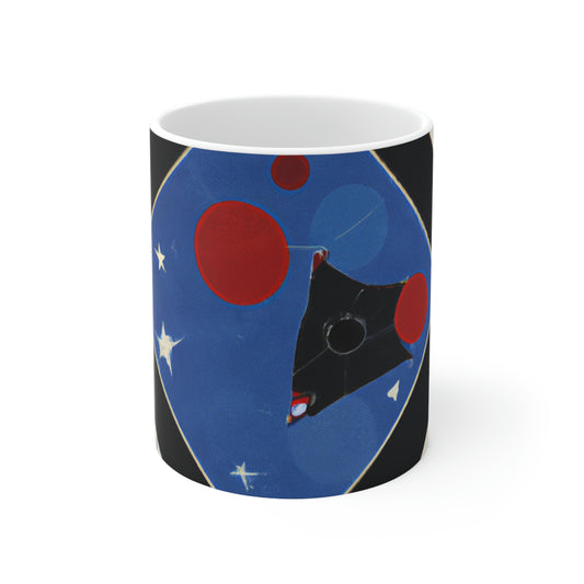 "Kites Illuminating the Starry Sky" - Der Alien-Keramikbecher 11 oz