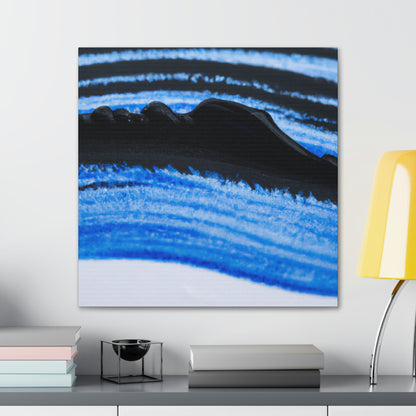 "A Blue and Black Dreamscape" - Canvas