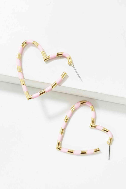 Heart Shape Dangle Earrings