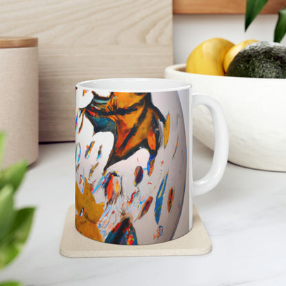 "Autumn in a Glass Globe" - The Alien Ceramic Mug 11 oz