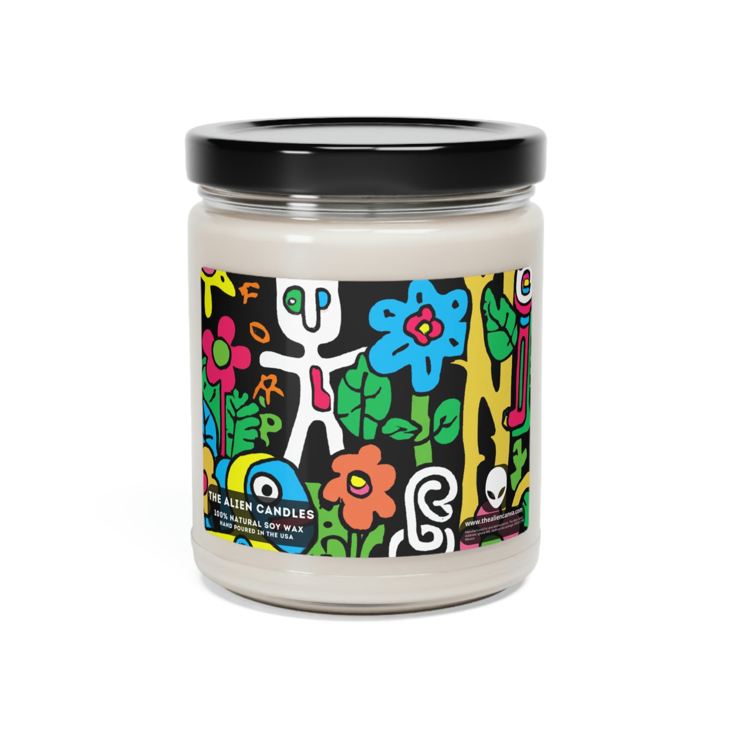 The Enchanted Garden of Wonders - Vela perfumada de soya, 9 oz - The Alien Candles