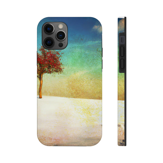 "Alone in the Snowy Meadow" - The Alien Tough Phone Cases