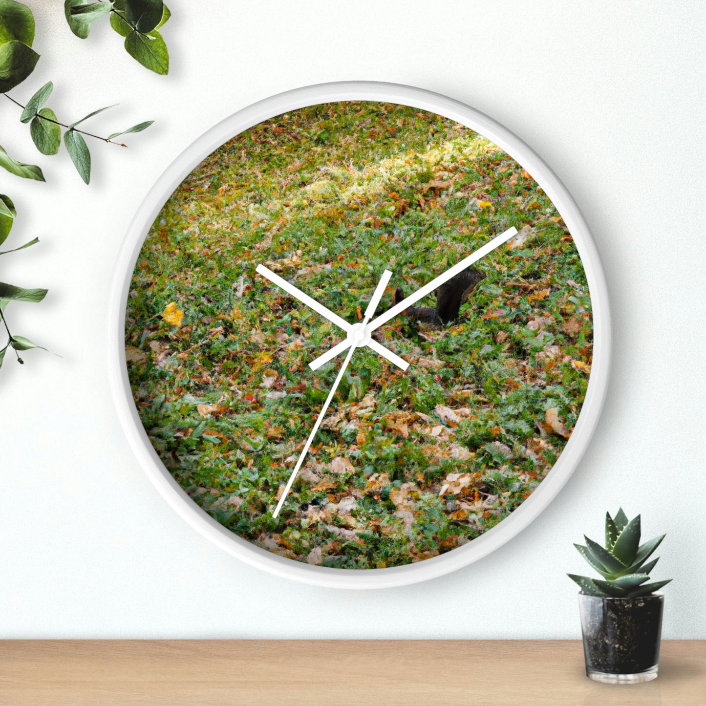 "The Final Harvest: The Squirrel's Desperate Search" - The Alien Wall Clock