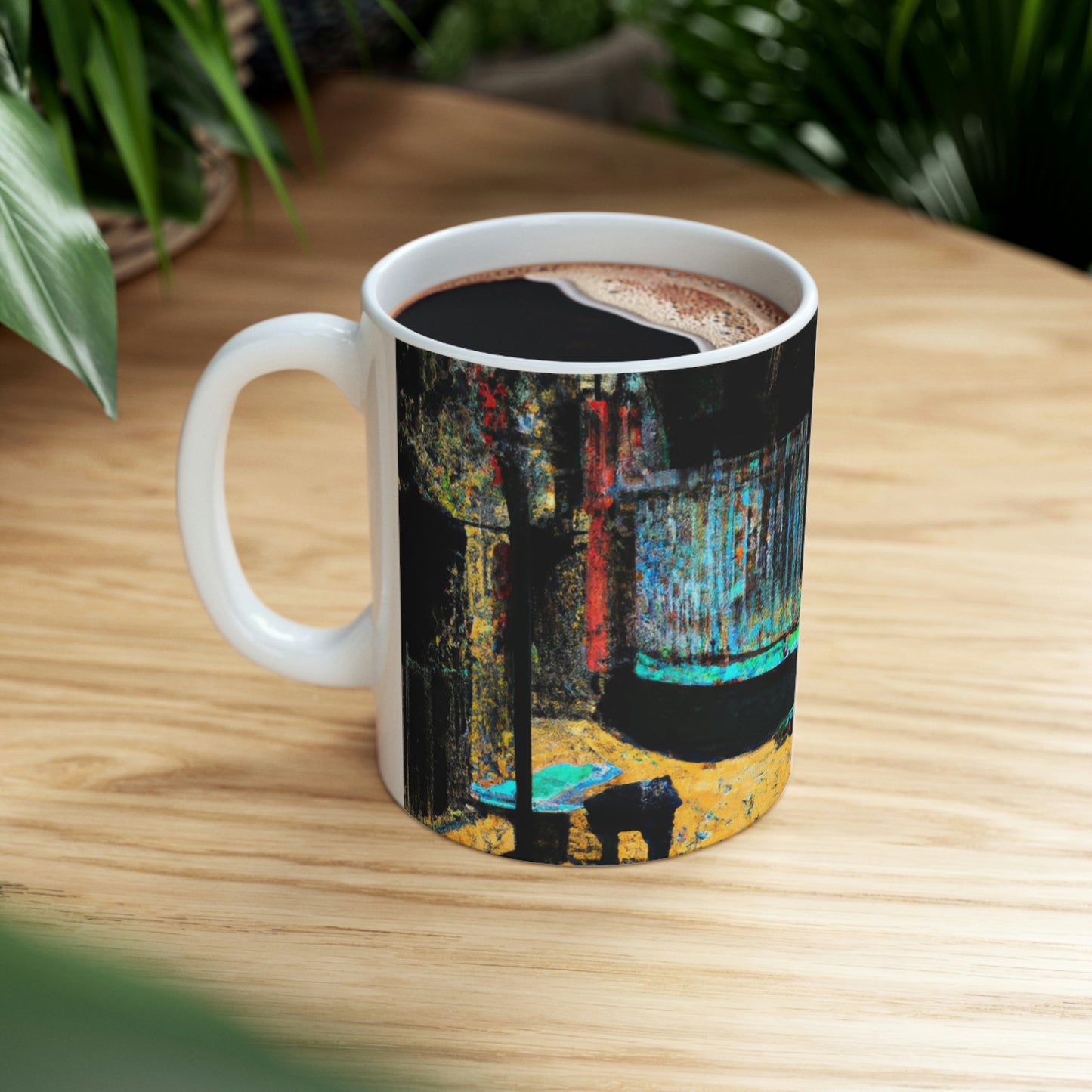 "Lost in the Shadows of Oblivion: A Journey Through the Abandoned Zoo" - The Alien Taza de cerámica 11 oz