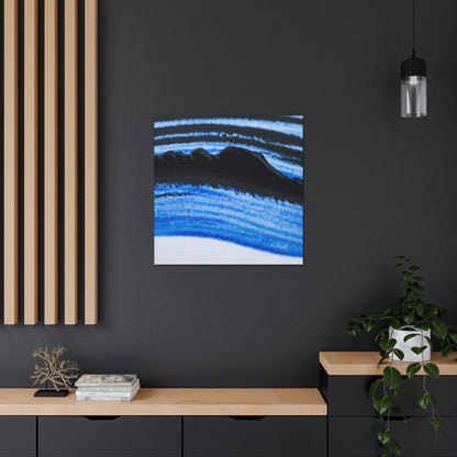 "Eine blau-schwarze Traumlandschaft" - Leinwand