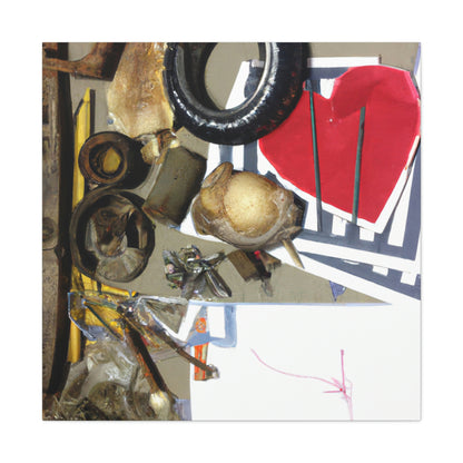 "A Celebration of Local Beauty: A Found Object Collage" - Canvas