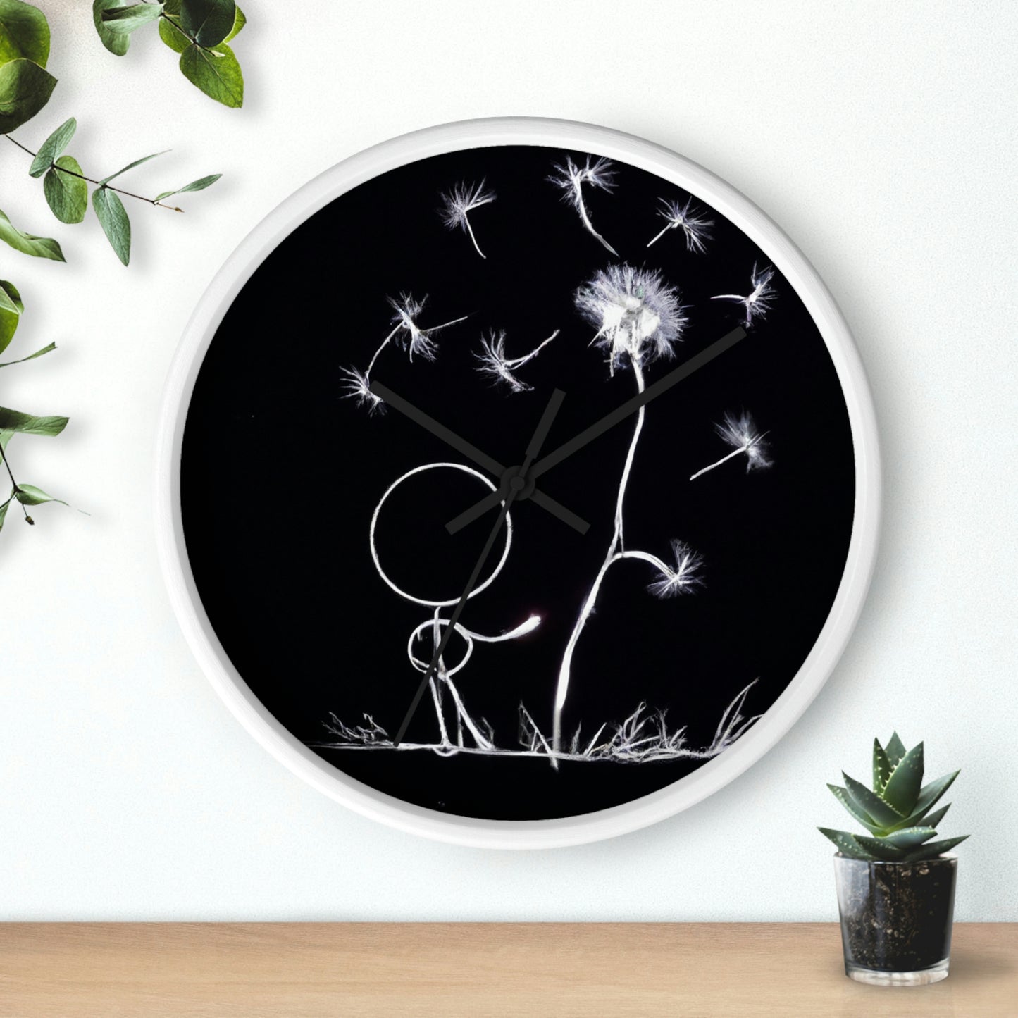 "A Dandelion Flicker in the Midnight Breeze" - The Alien Wall Clock